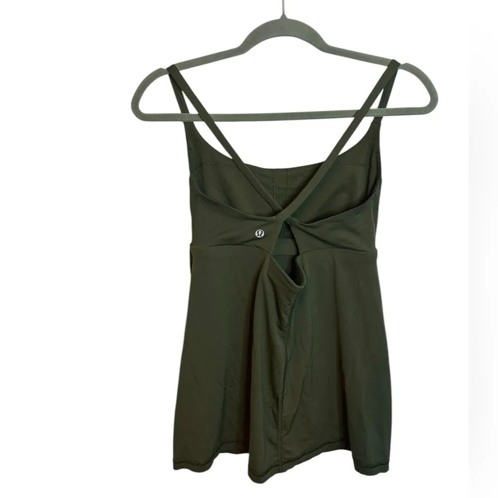 Lululemon Olive Green Strappy Active Tank - Image 2