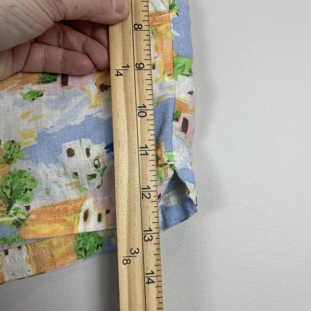 Cynthia Rowley  Women Greek Island Painting Print 2 pc Set Linen XS Beach Coastal - Image 15