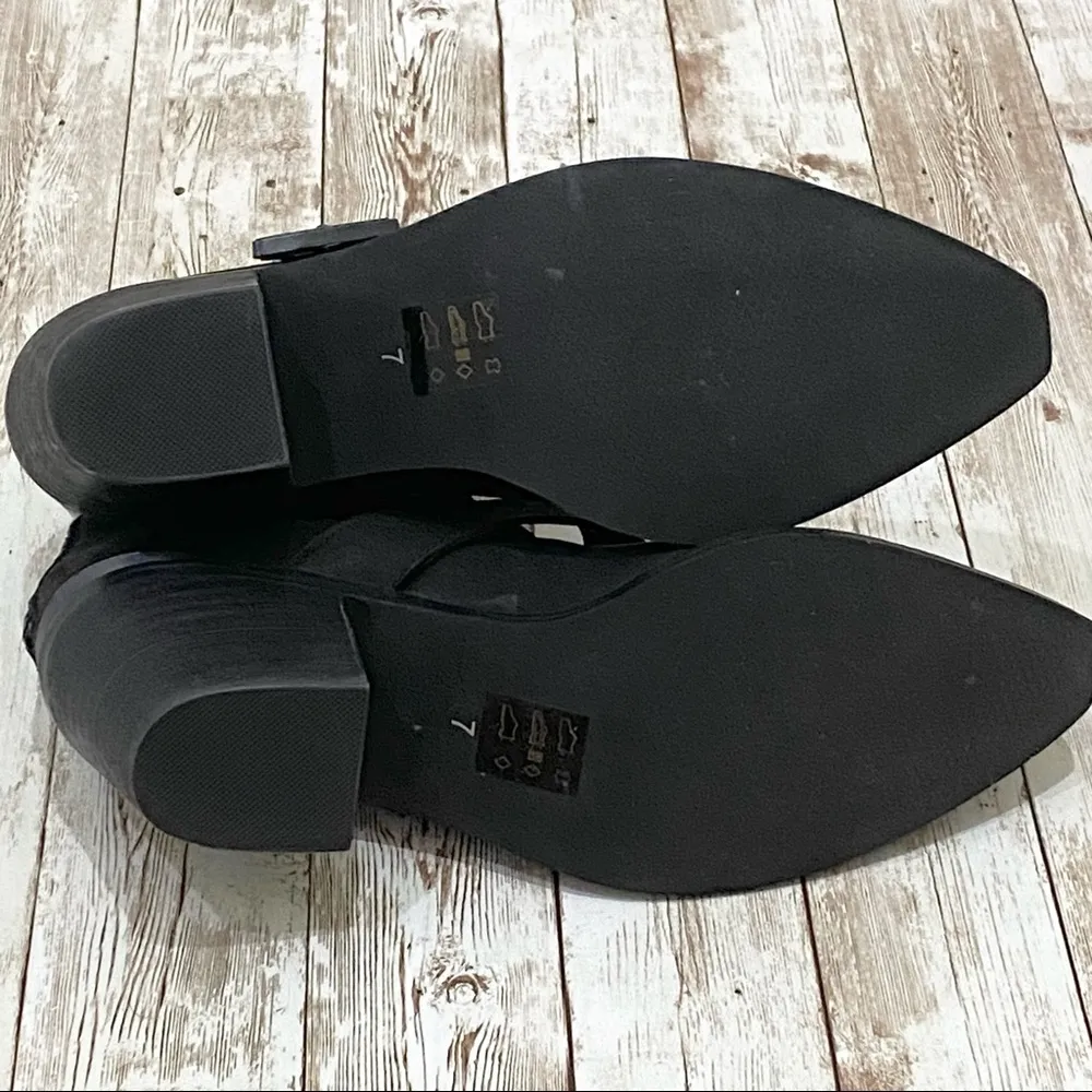 Steve Madden Wolfe Cut-out Black Booties 7 - Image 9