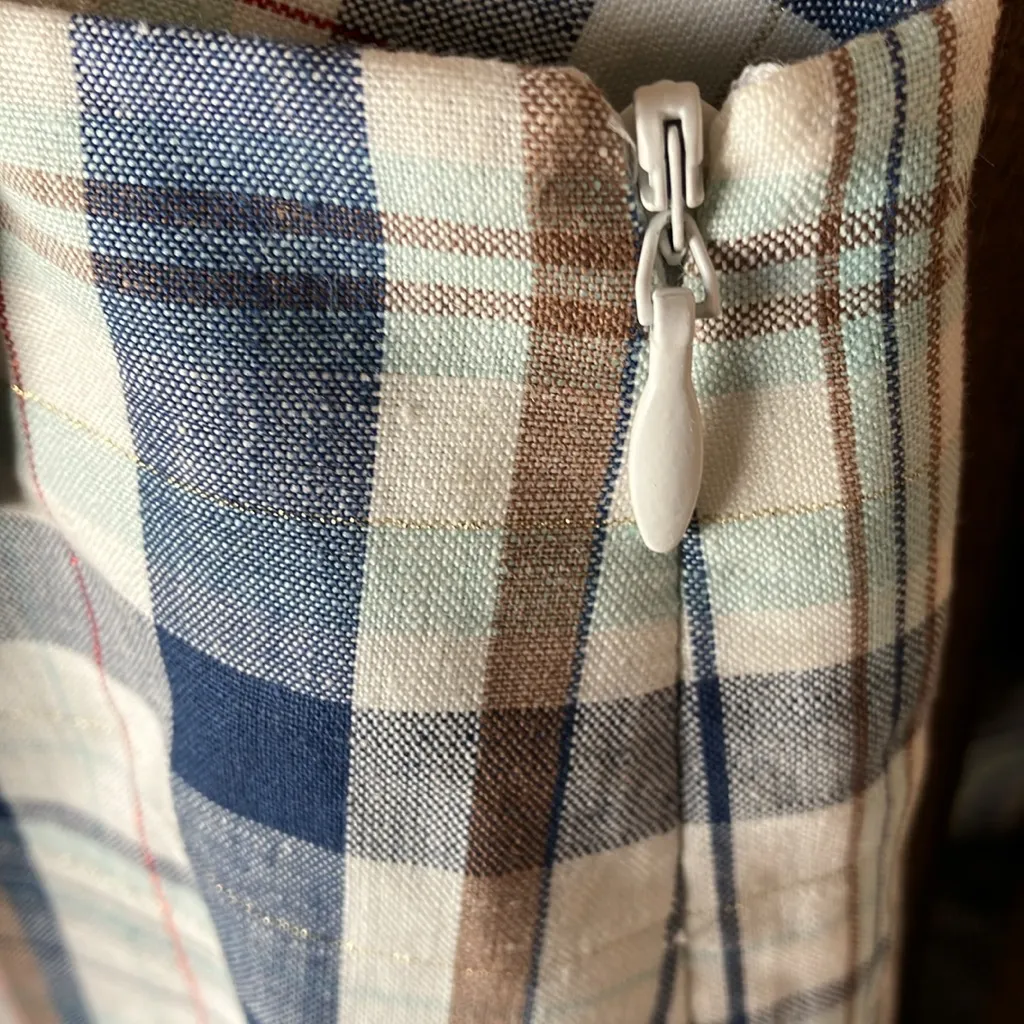 Talbots Multicolor Plaid slacks 12p - Image 9