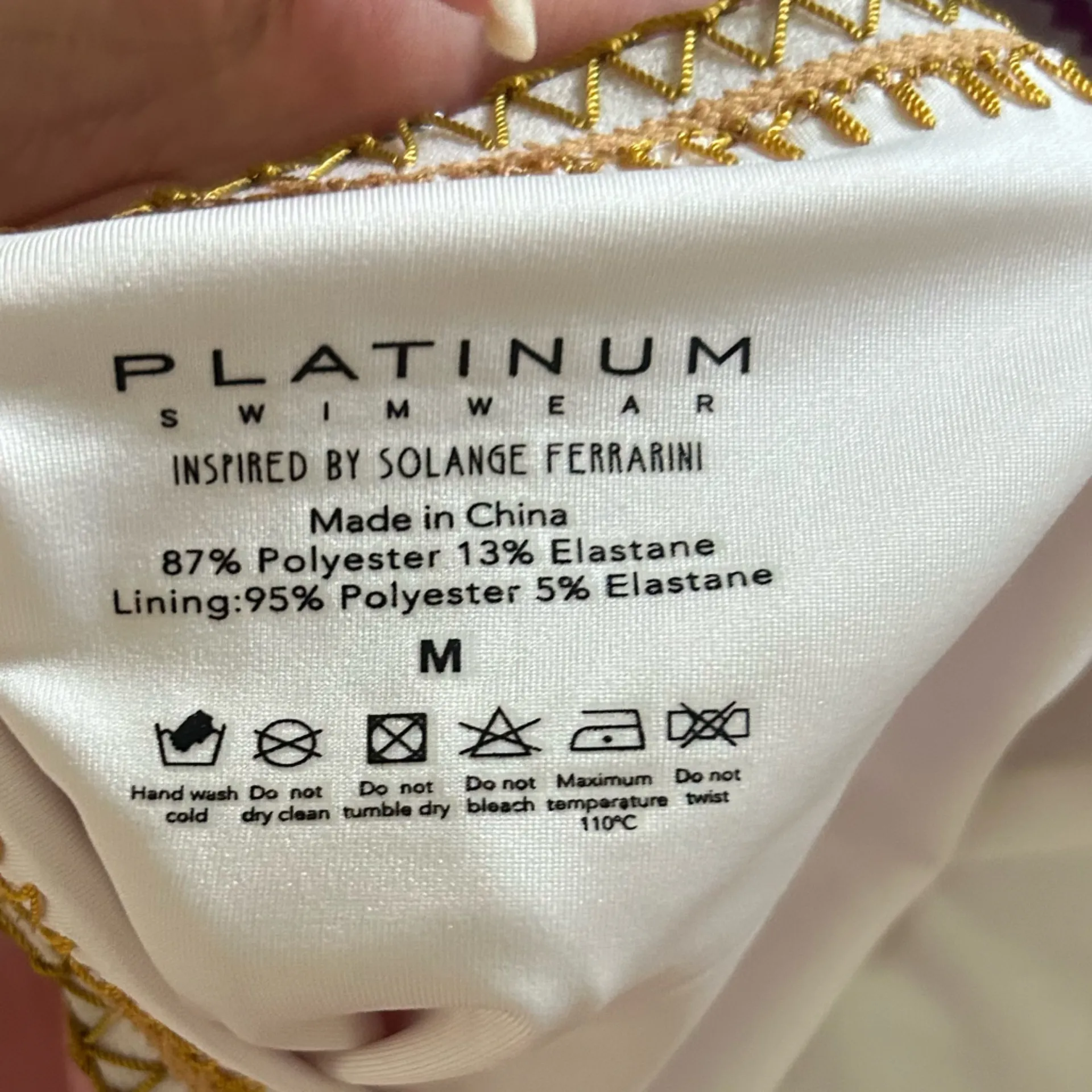 PQ Swim Pink Crochet Trim One Piece Swimsuit NWT Size M Size M - Image 7