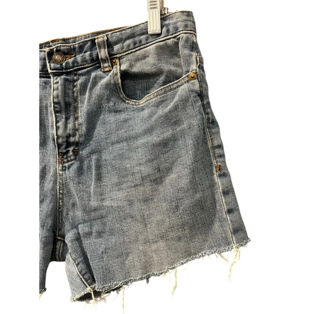Vintage 90's Lauren Jeans Co Ralph Lauren Cut Off Denim Jeans Shorts Size 8 Blue - Image 3