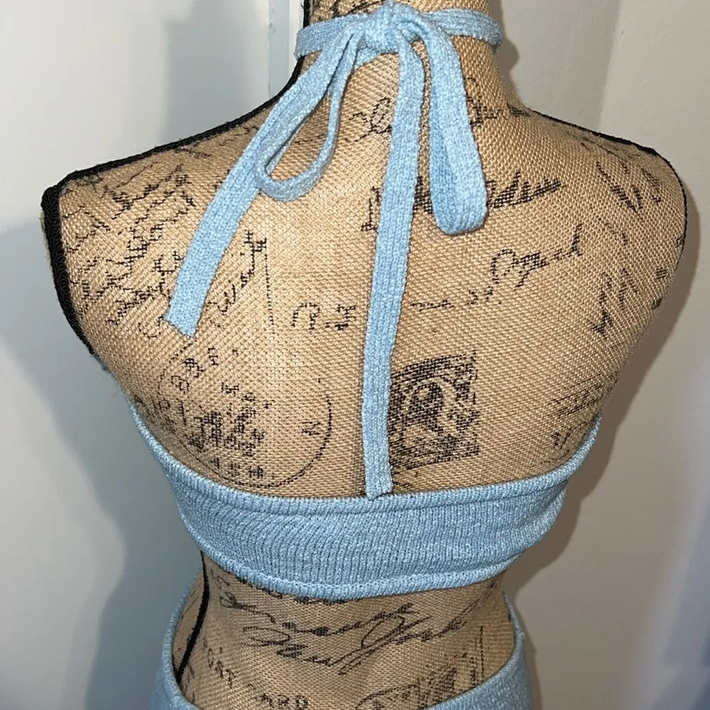 ETIQUETTE Blue Cut Out Sundress Size M - Image 8