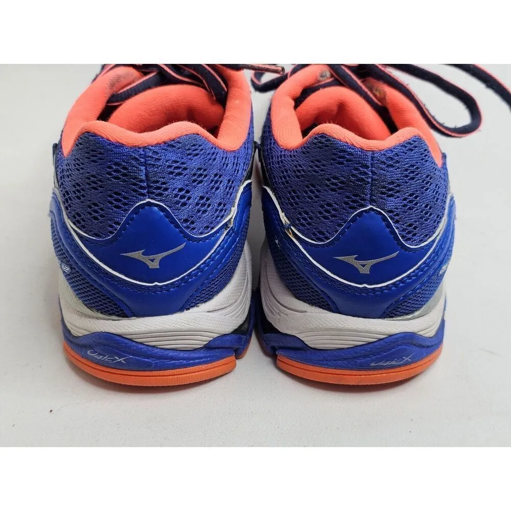 Mizuno Wave Inspire 12 Running Shoes Womens Size 6.5 Blue/Orange - Image 7