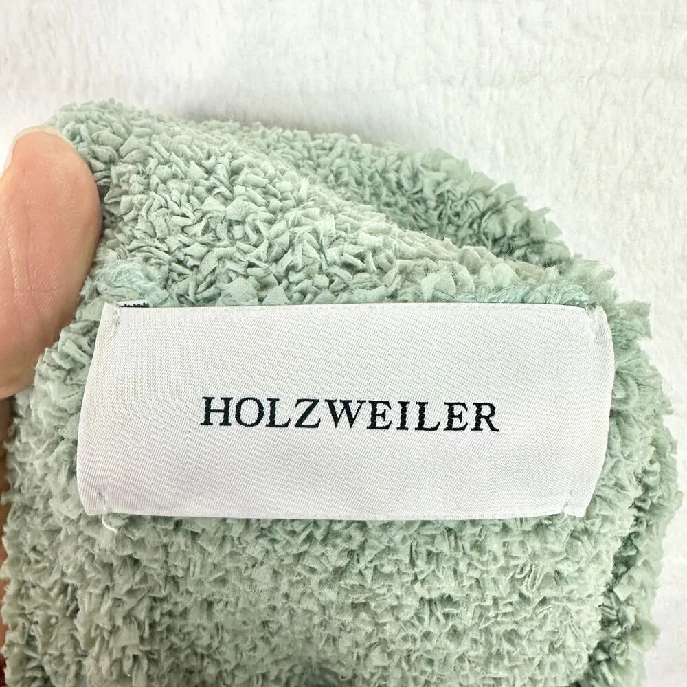 Holzweiler Sund Knit Sweater Size XS Light Teal Oversized Mock Neck Boxy Green - Image 6