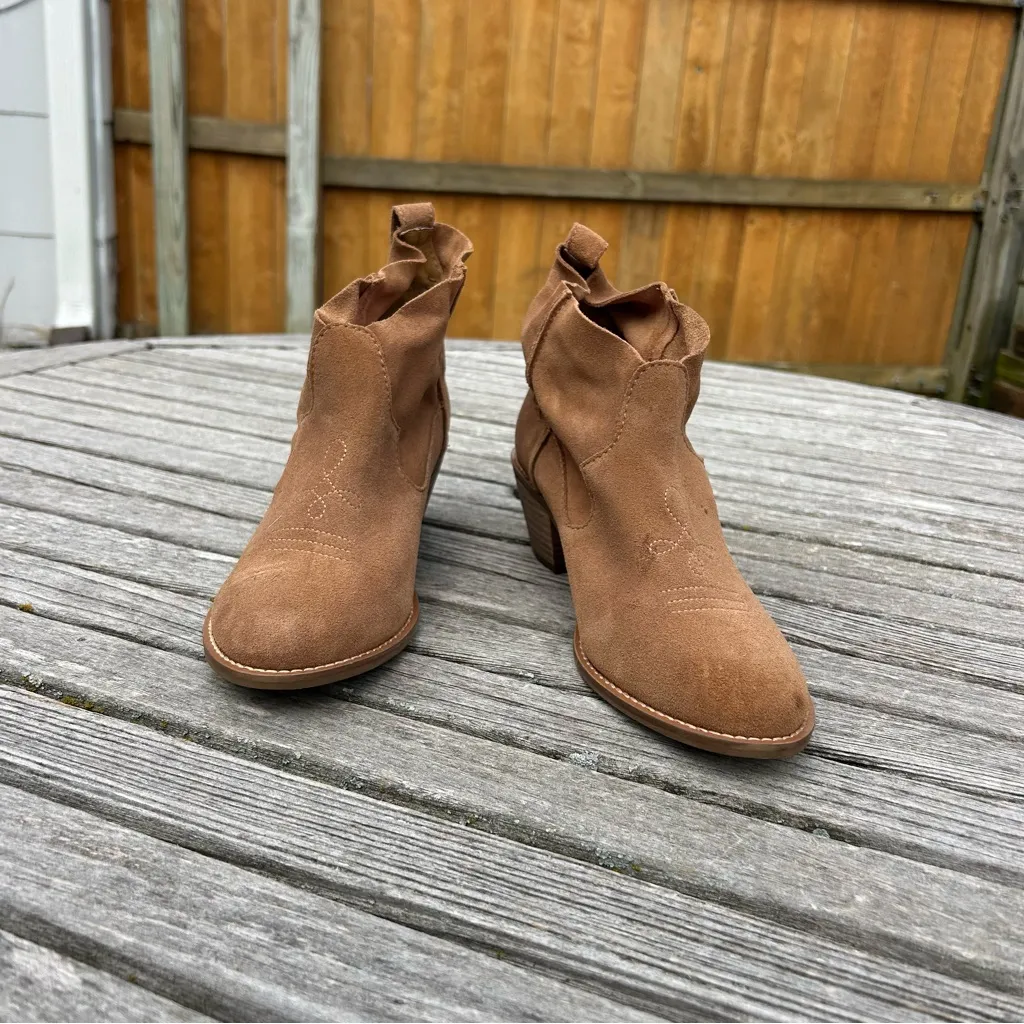 Kelsi Dagger Brooklyn Brown Kamper Suede Boots Booties Soft Comfy Size 10 - Image 3