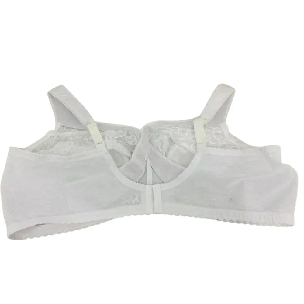 Glamorise Magic Lift Full Figure Support Bra Size 52G White - Image 4