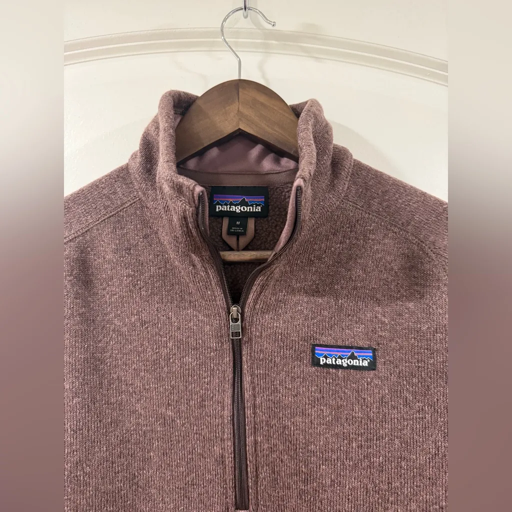 Patagonia Better Sweater 1/4 Zip Fleece Pullover Brown Women’s Medium - Image 9