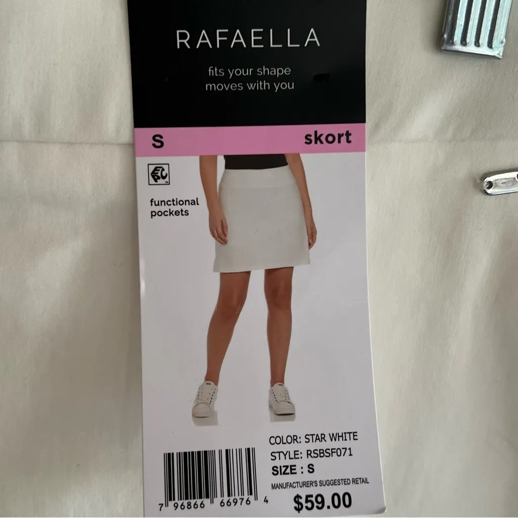 Rafaella Skort Off White A-line Small NWT Golf Pickleball Activewear Tennis - Image 12