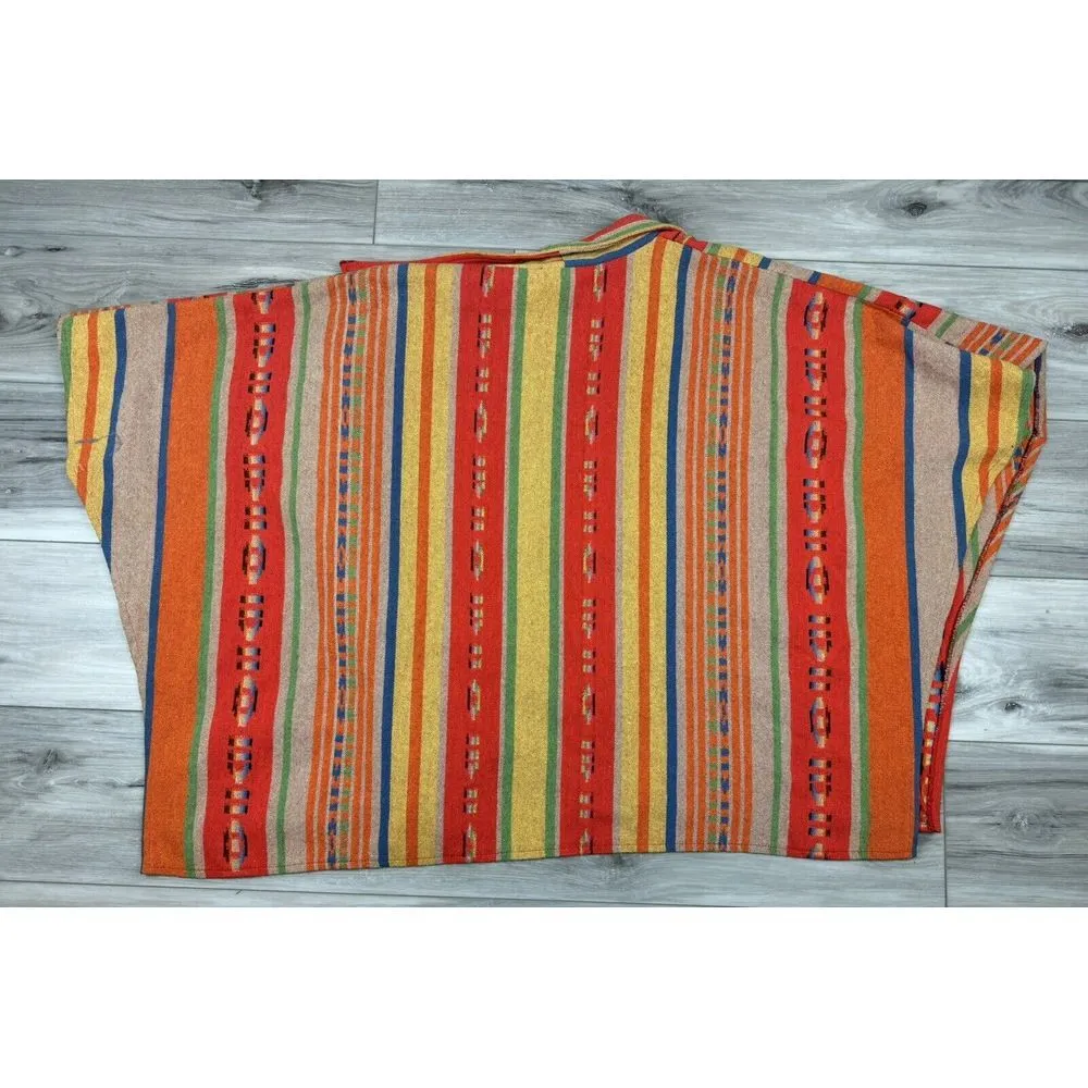 Vtg‎ 70s Southwestern Aztec Navajo Western Poncho Skirt Set Fits Women's 0/2 - Image 8
