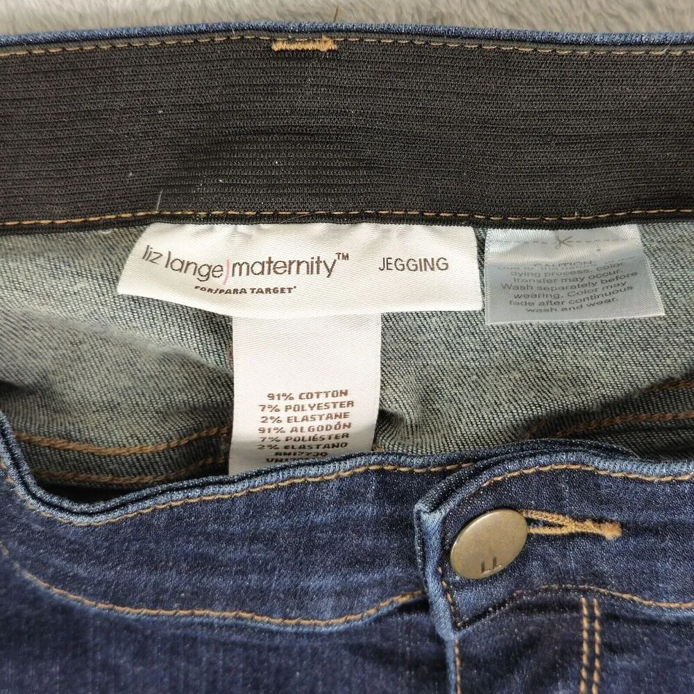 Liz Lange Maternity Jeggings Jeans Skinny Leg Size Small - Image 4