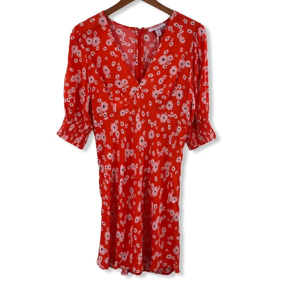 Rixo for Target Red Daisy Floral Puff Sleeve Swing Dress New Size 16W/18W - Image 57