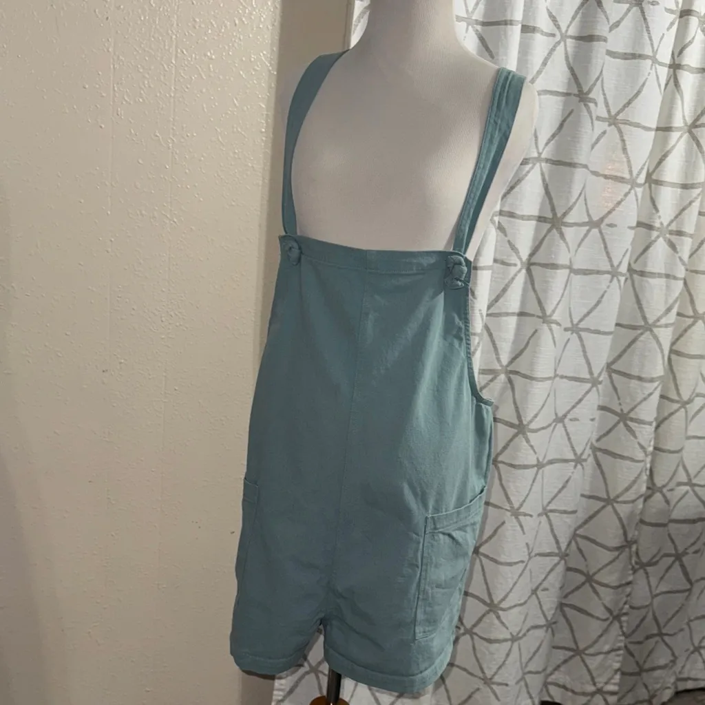 Teal Overalls with Pockets Blue Size XL - Image 8