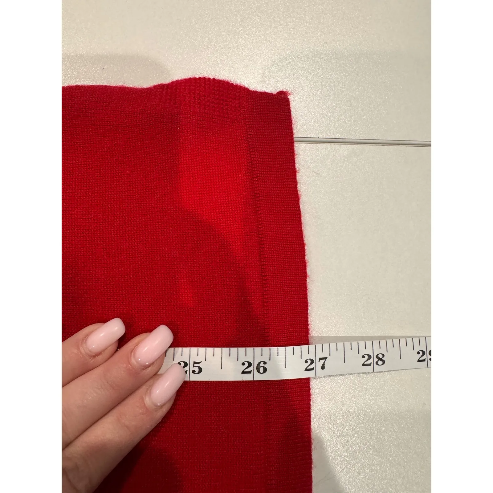 Motherhood Maternity Red Wool Turtleneck Sweater Size L Christmas Holiday - Image 4