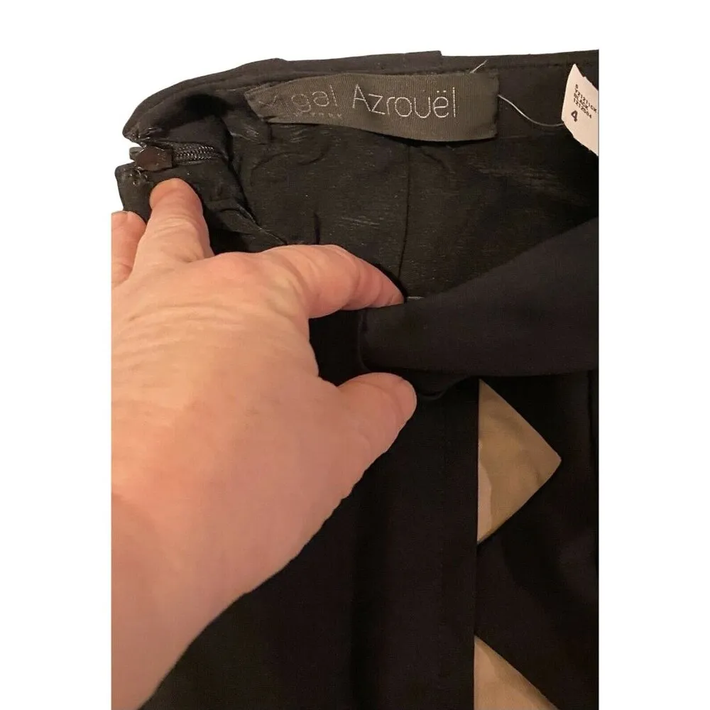 $630 NWT VTG Yigal Azrouel 4 Mini Skirt Black Bodycon Pencil Sexy Stretch Wiggle - Image 4