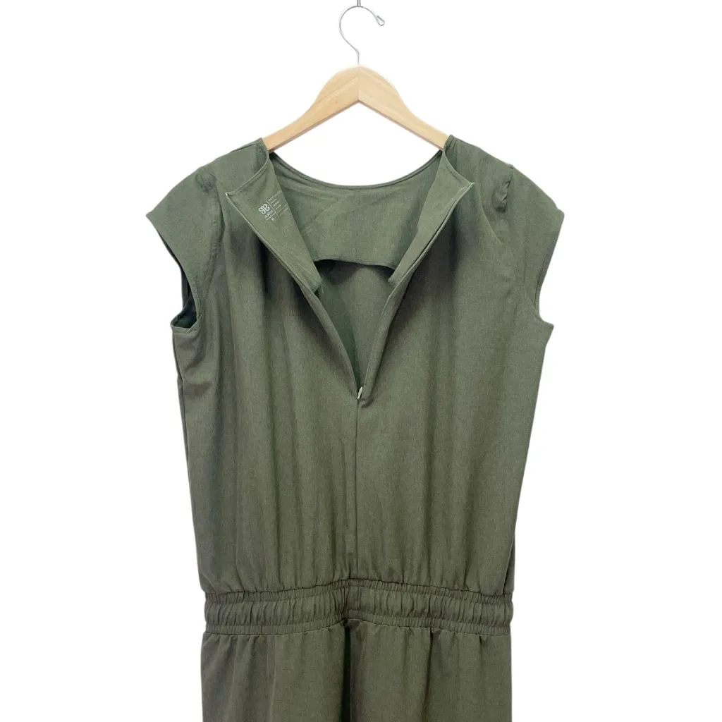 Albion Going Places Cap Sleeve Athleisure Dress Heather Green Size Medium Tall - Image 8