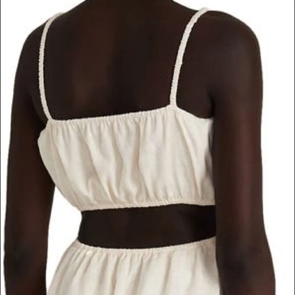 NWT Faithfull the Brand‎ Linen Cut-Out Mini Dress Zuma Size 10/XL - Image 6