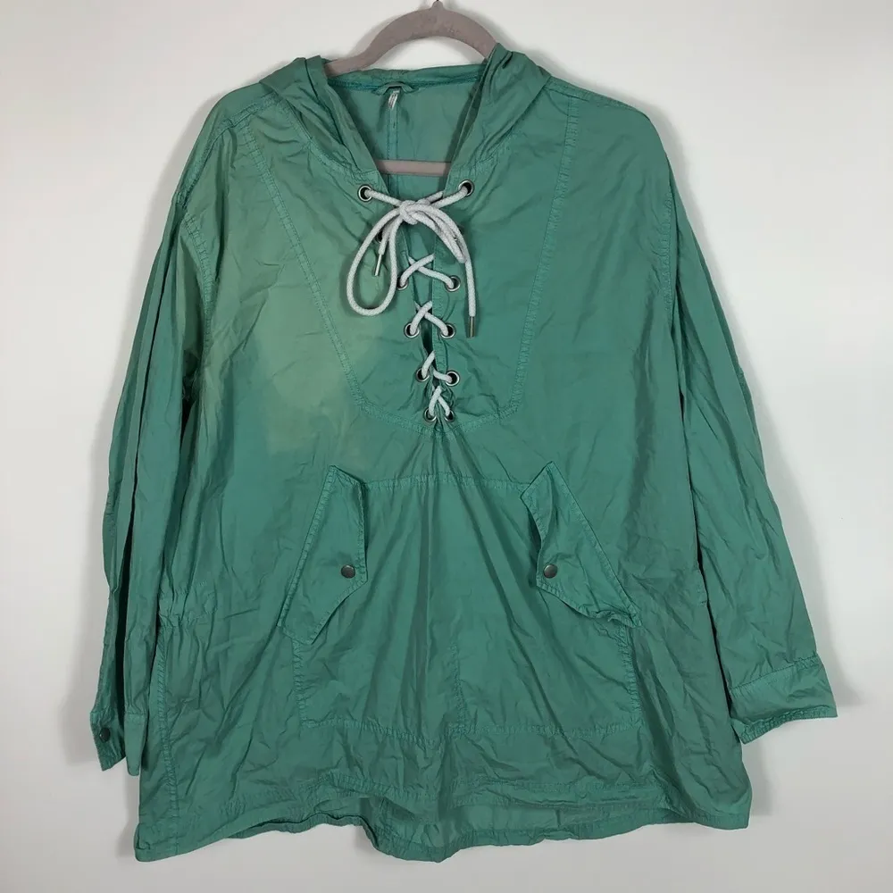 Free‎ people oversized green hooded pullover - Image 6