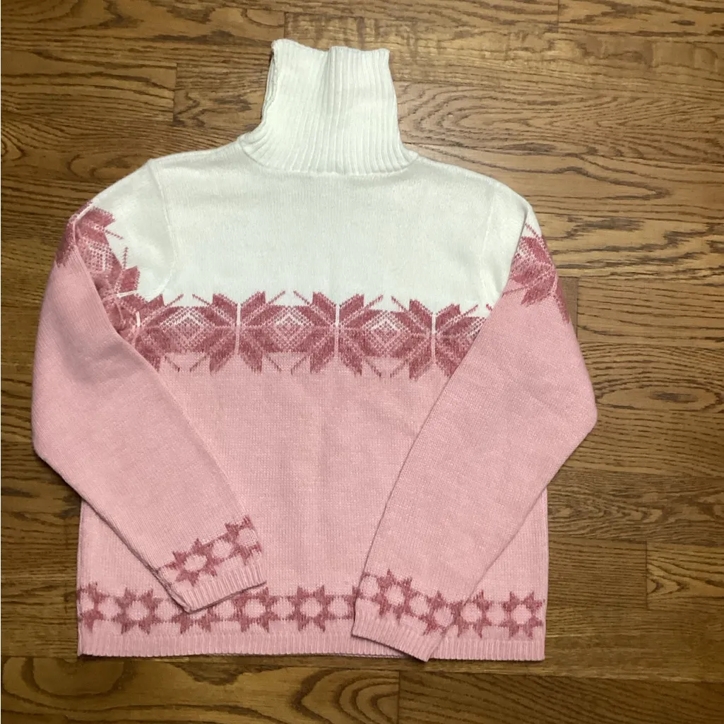 Fashion Bug y2k Fair Isle Sweater. Size Large - Image 7