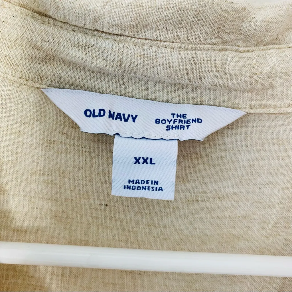 OLD NAVY The Linen Boyfriend Shirt - Image 5