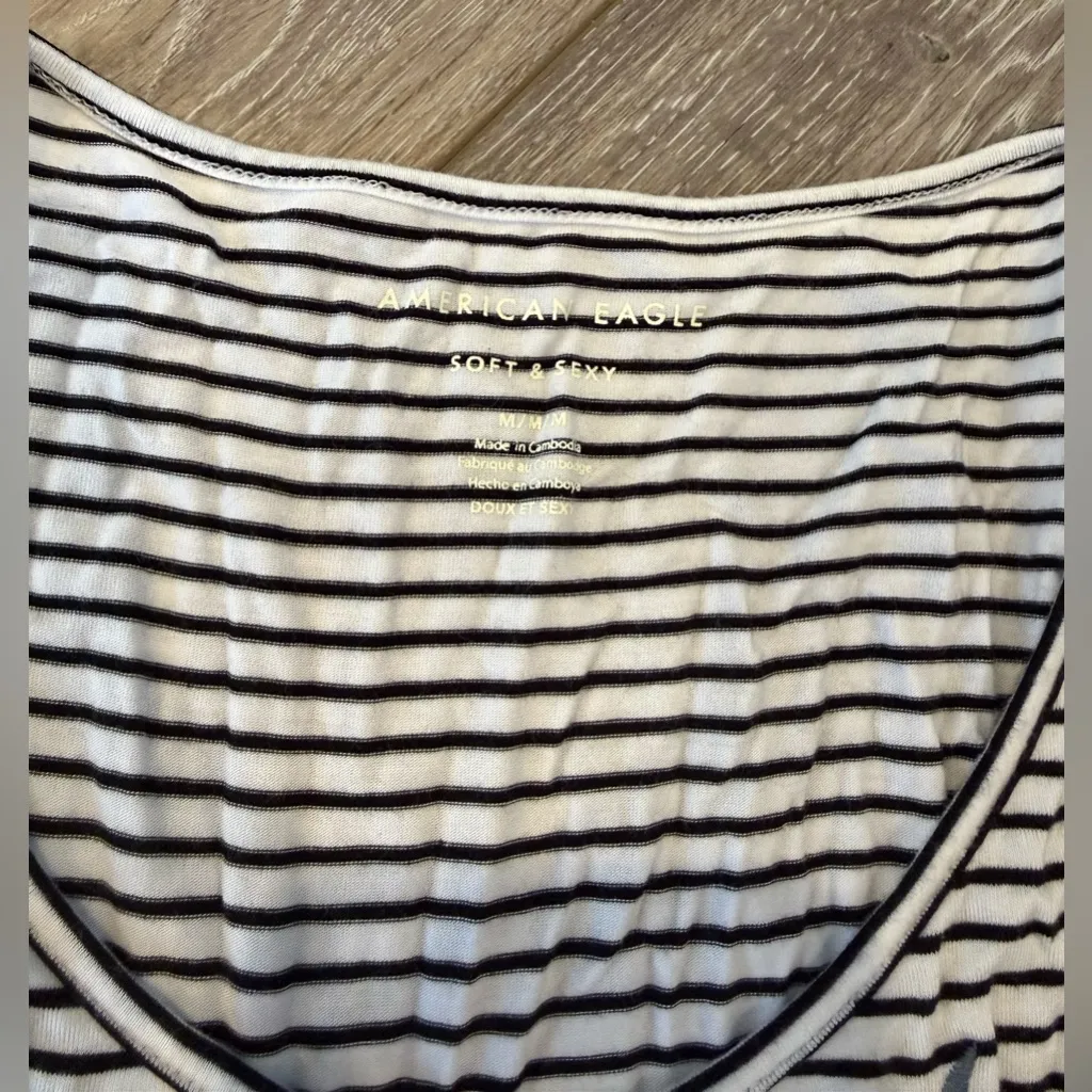 American Eagle Women’s Striped Floral Tank Top - Image 3