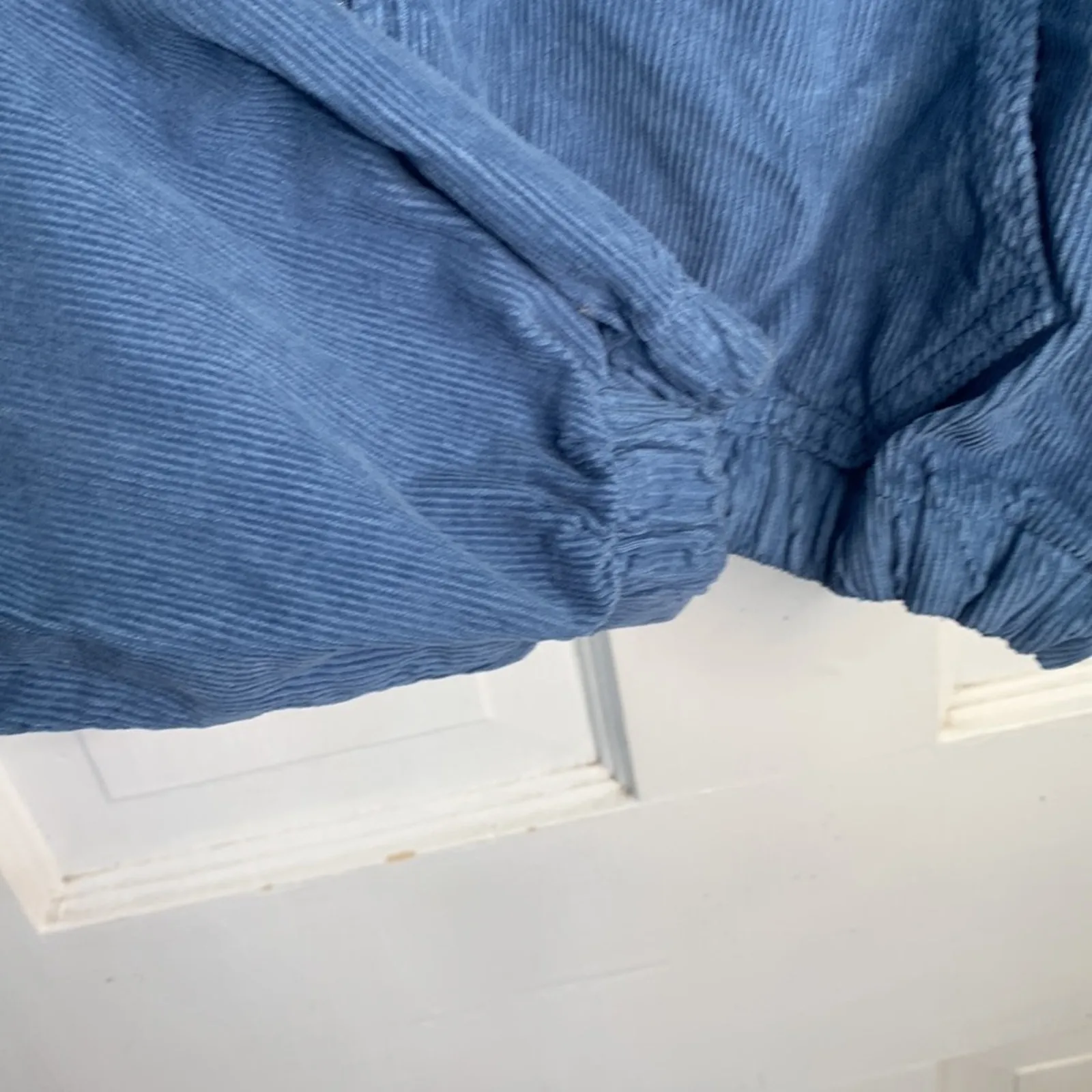 Urban Outfitters BDG Women’s Corduroy Crop Blue Hooded Jacket NEW W-191 Sz L - Image 5