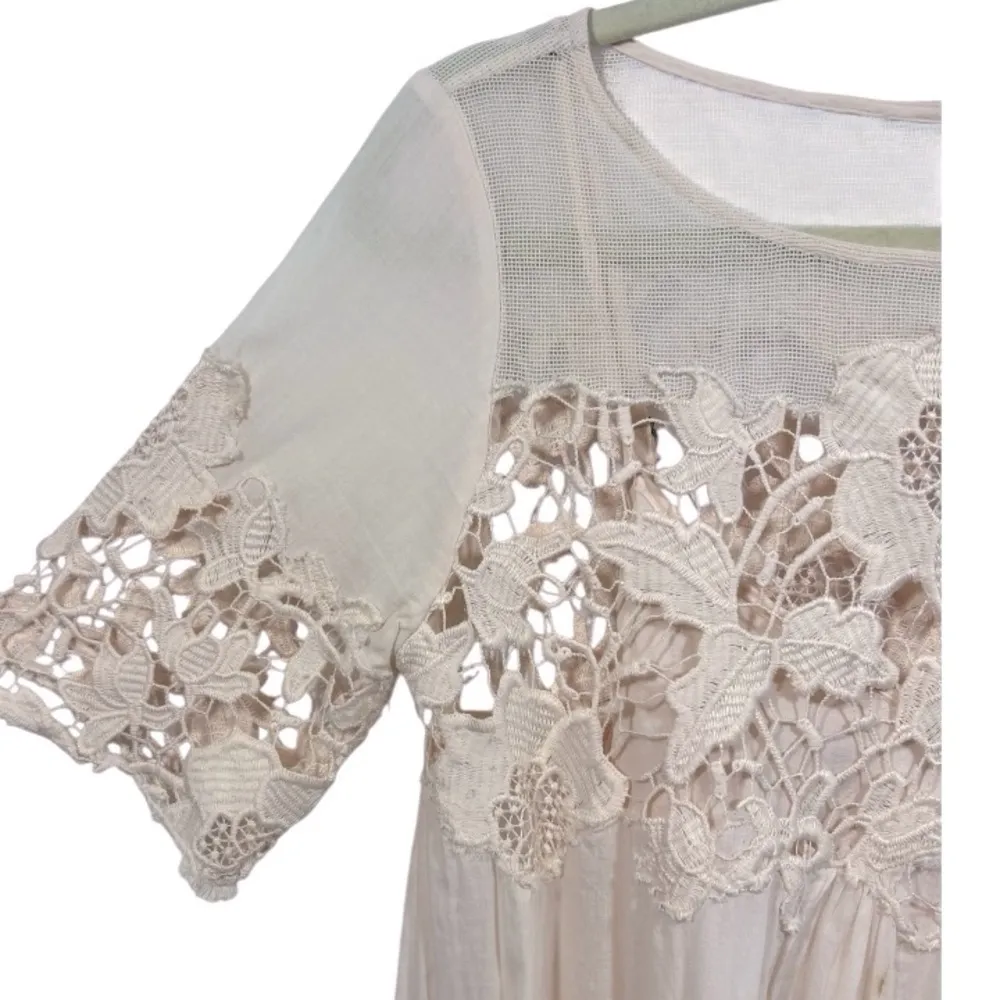 Anthropologie Holding Horses‎ Magnolia Lace Dress Size 4 Feminine Cowgirl Boho - Image 8