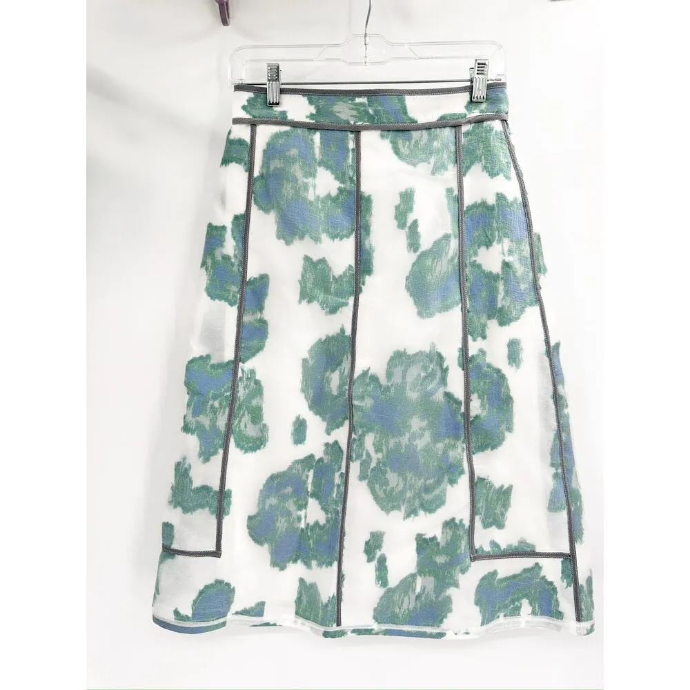 3.1 Phillip Lim Abstract Daisy Floral Print 2 Piece Skirt Jacket SET New - Image 5