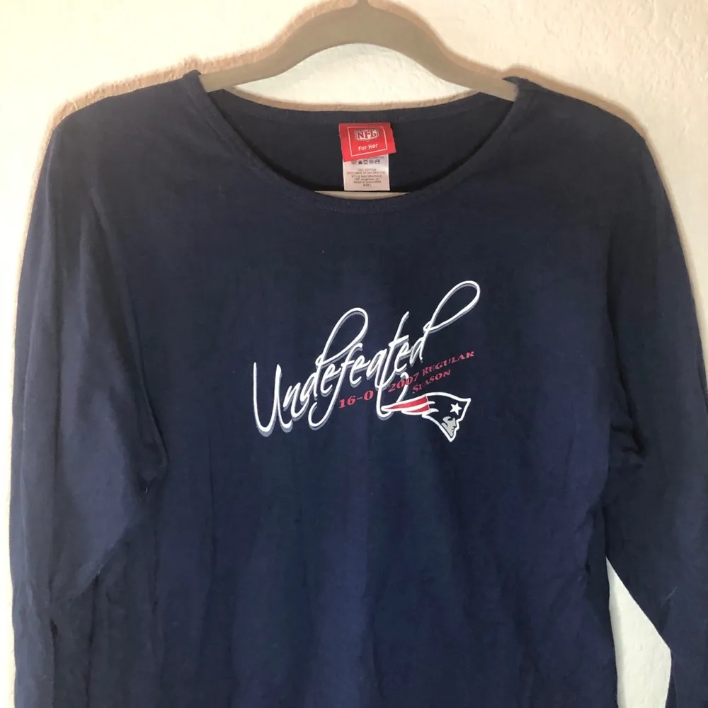 New England Patriots Undefeated LS Tee NFL for Her - Image 3