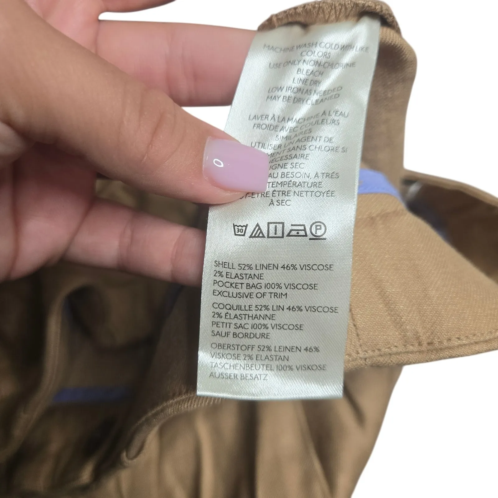 Anthropologie Maeve The Avery Pleated Trouser Shorts Size: 12 - Image 5