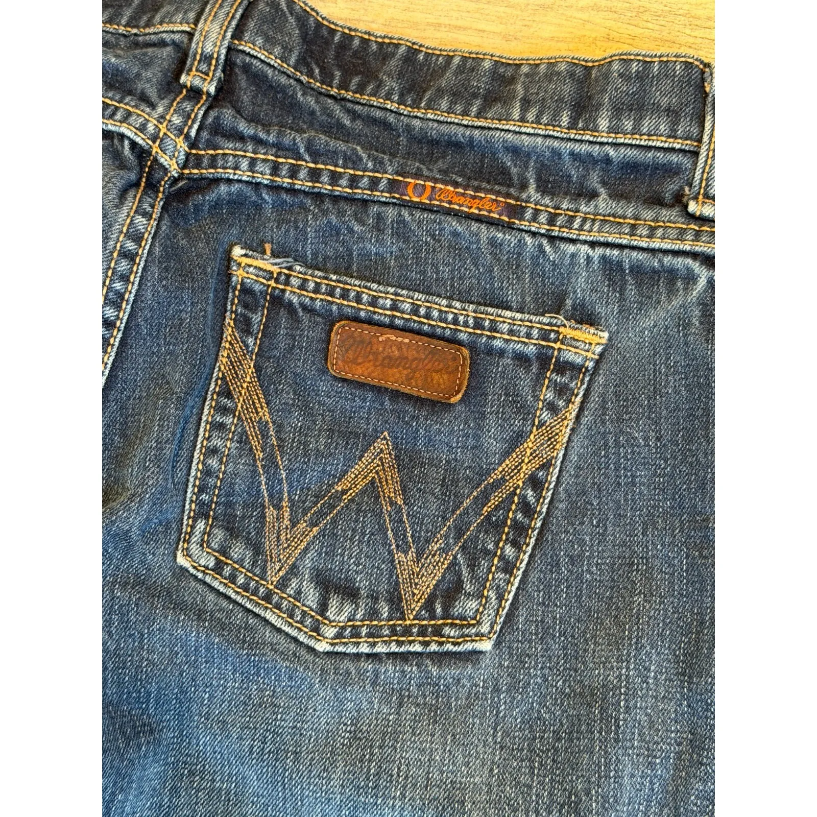 Qbaby Denim Jeans size 7 / 8 x 36 q-baby Western boot bootcut jean WRC10ON Rodeo - Image 11