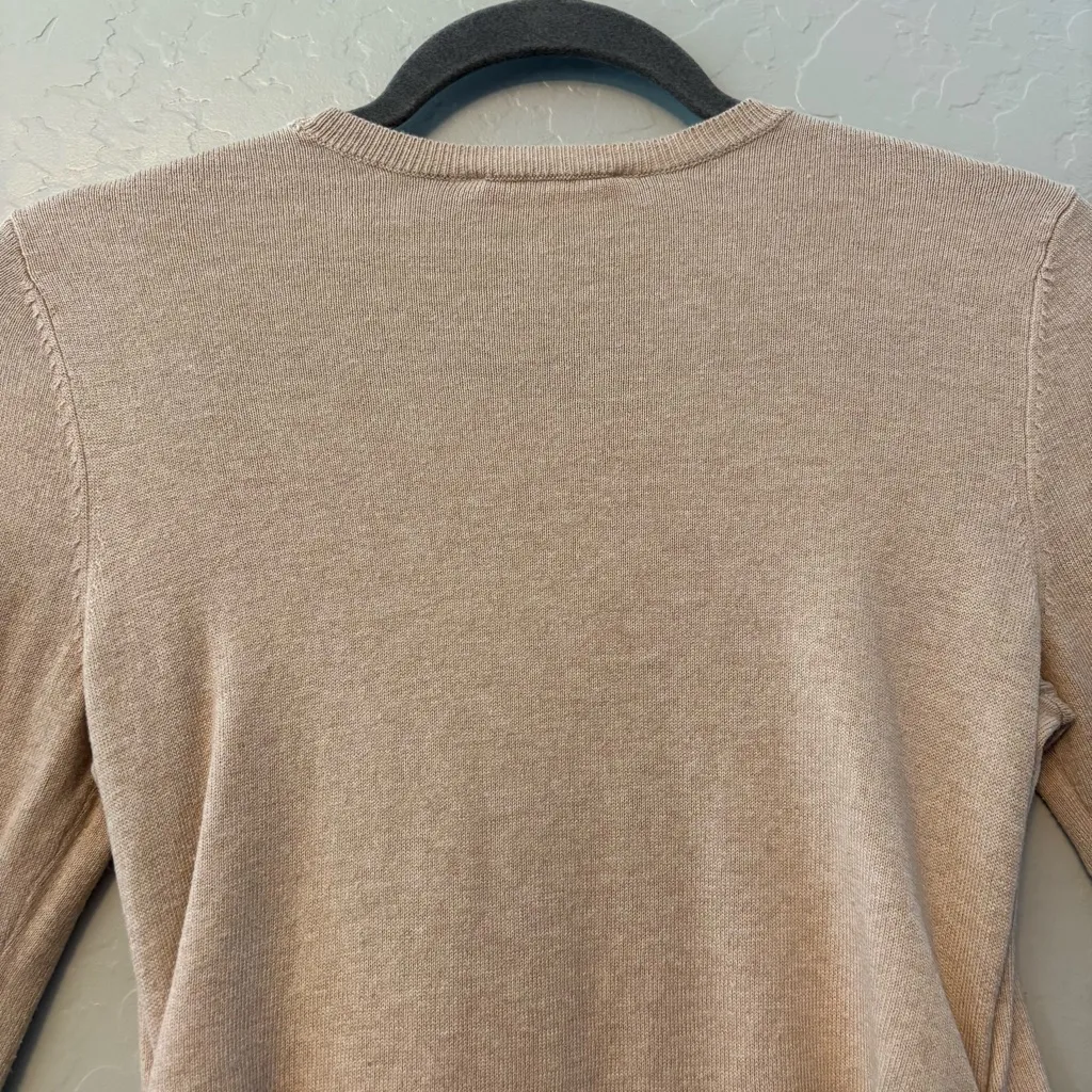 Motherhood Maternity beige long sleeve crew neck knit sweater size small - Image 12