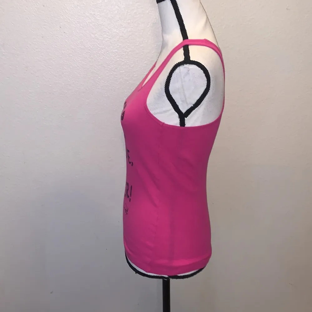 Bella pink ribbed of course I have an attitude I’m a dancer Tank top - Image 3