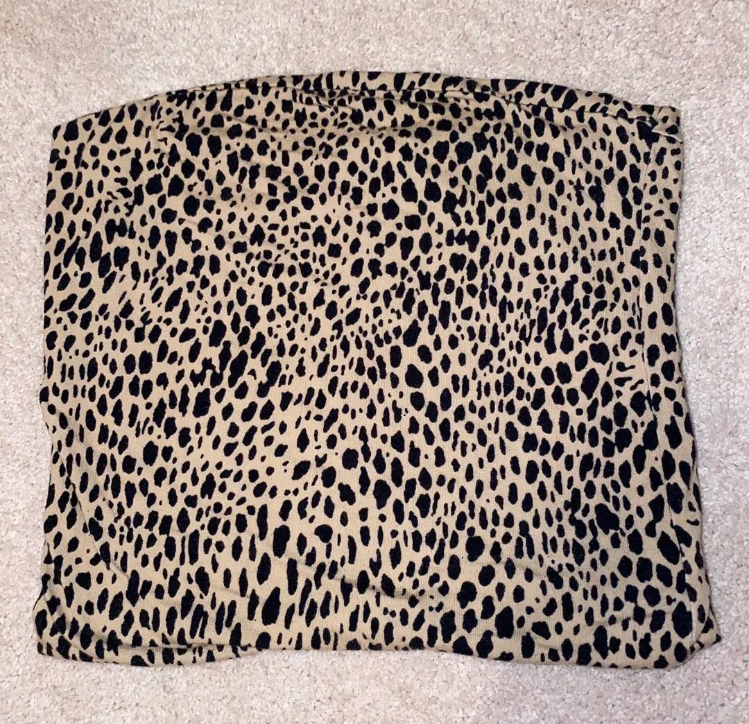 Brandy Melville Rare Cheetah Print Tube Top - Image 2