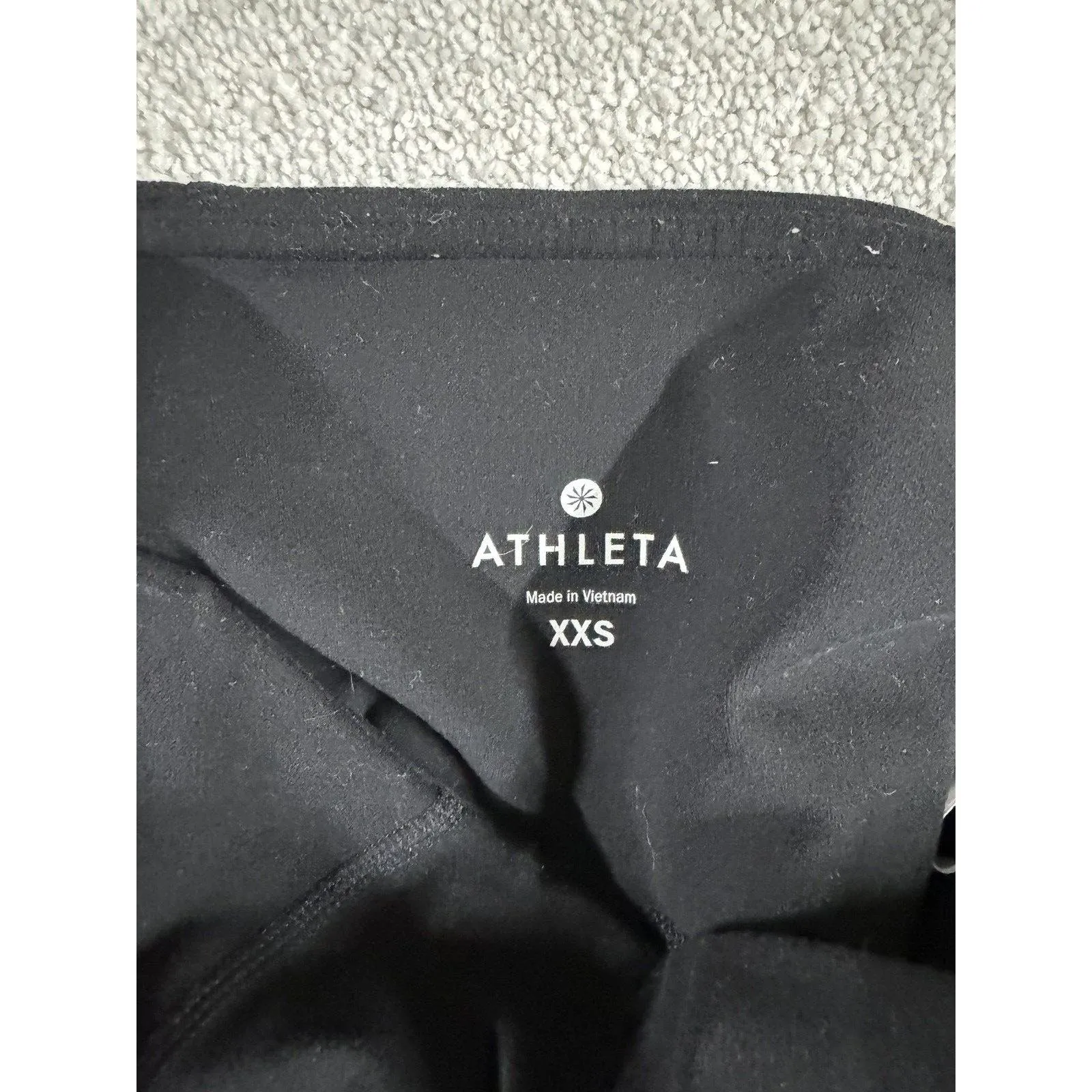 Athleta Black Leggings Blossom Intuition Size XXS 7/8 Tight Yoga Fitness‎ X2 - Image 4
