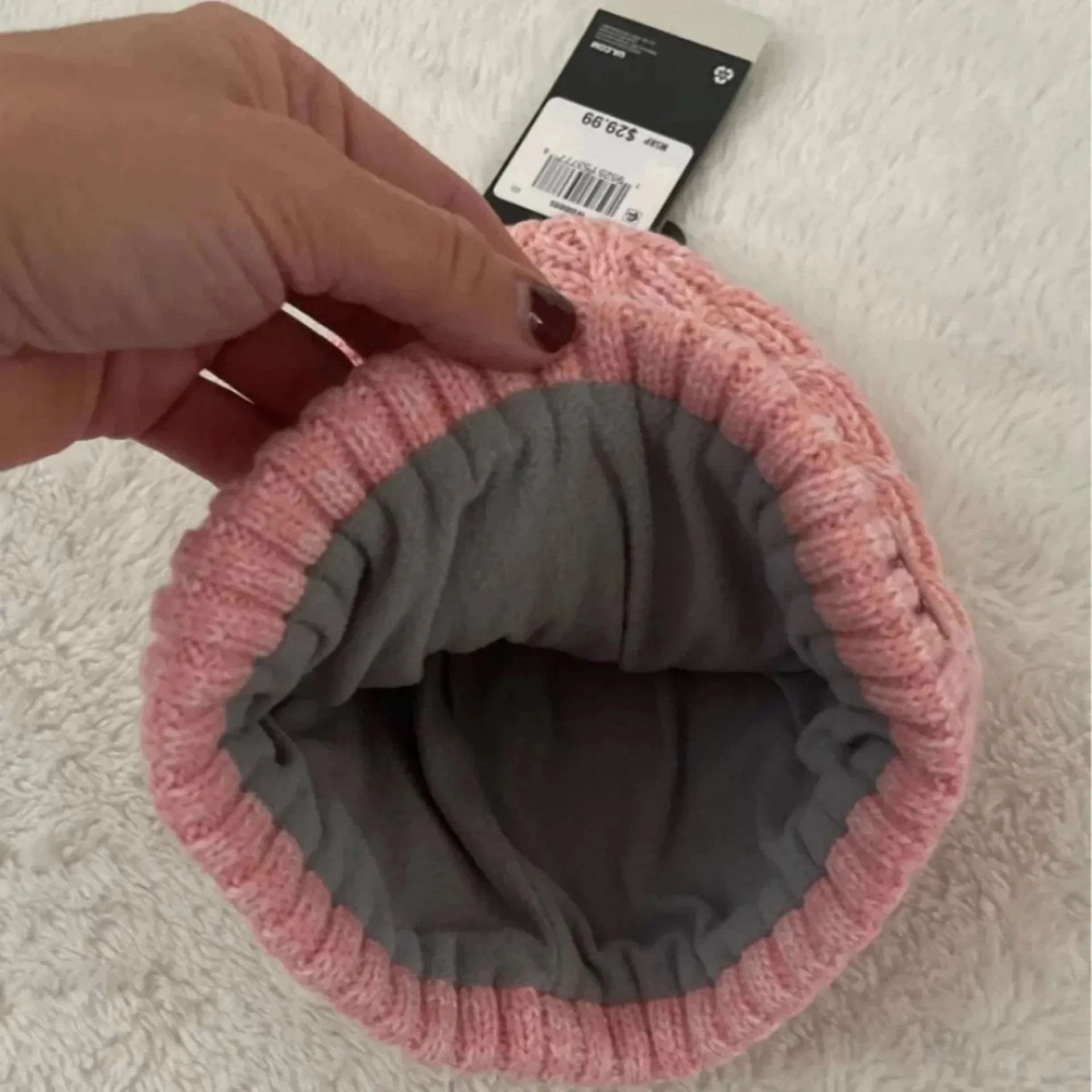 Under Armour Women's Powder Pink Beanie, One Size - Image 5