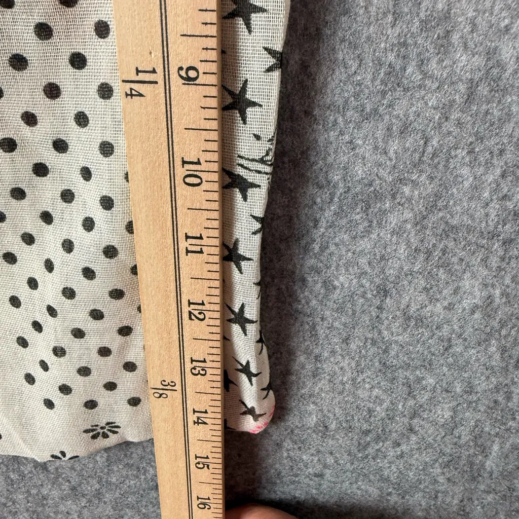 Free People Floral‎ Colorblock Print Gauze Satchel Linen Reusable Bag - Image 4