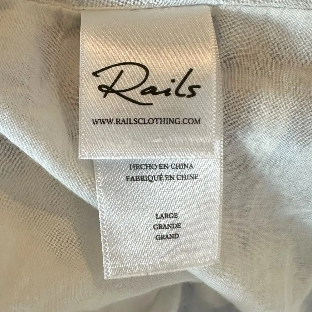 Rails Caralyn Dress Lighthouse Stripe Size Large Preppy Summer Babydoll Coastal - Image 12