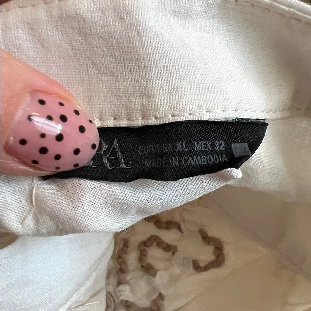 Zara textured‎ embroidered blouse boho bloggers favorite - Image 8