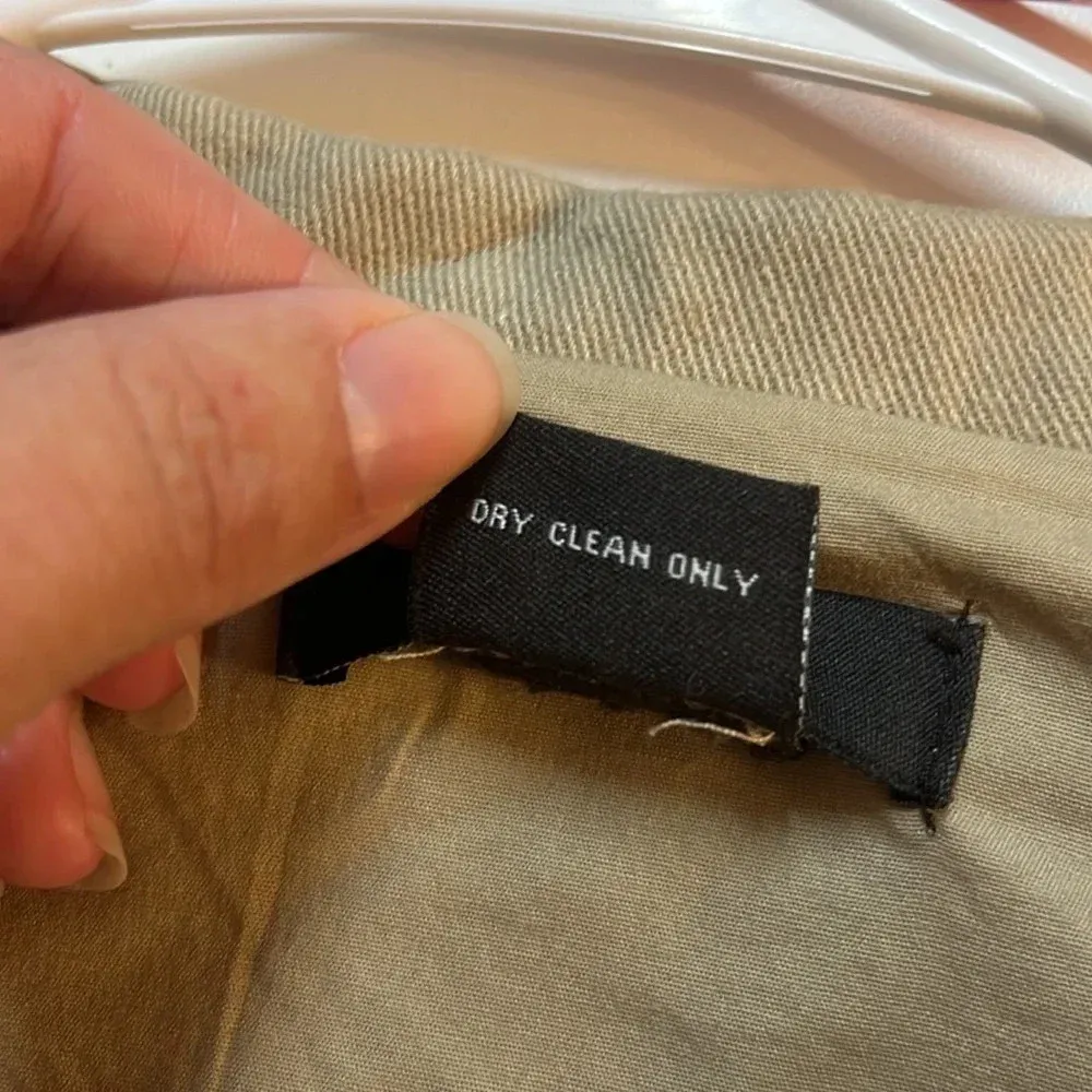 Luii jacket medium neutral jacket denim feel cotton blend cute buttons pockets Tan - Image 12