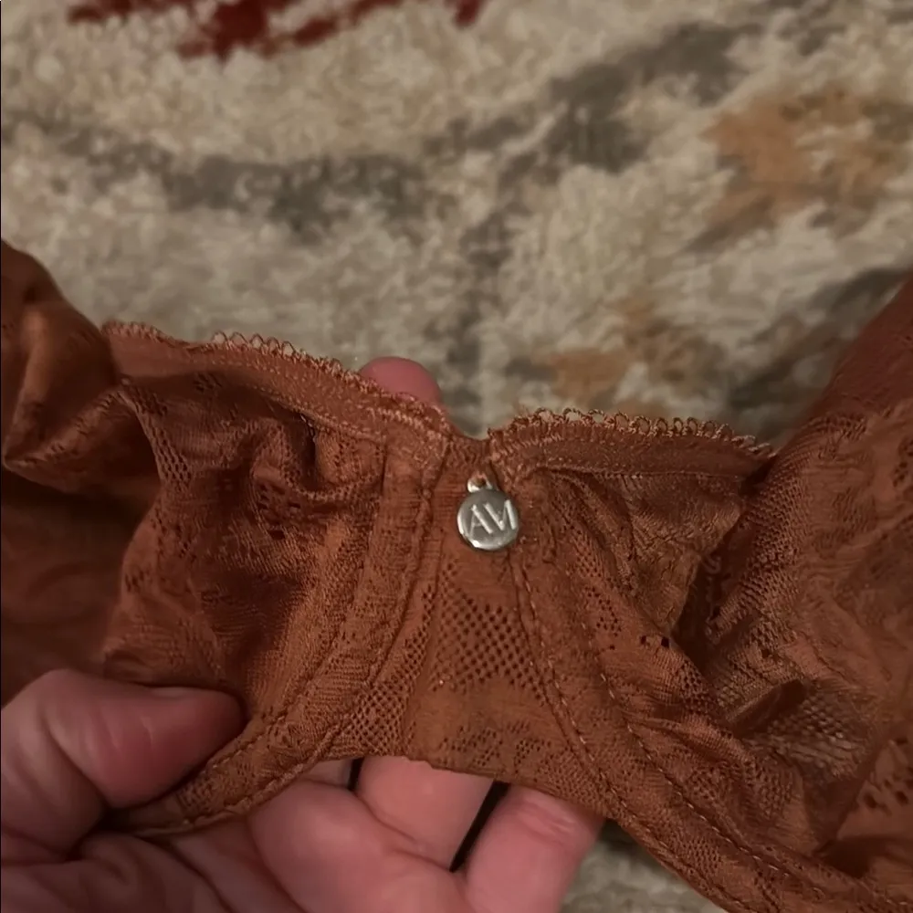 Adore Me Elegant Rust Brown Lace Bra - Image 9