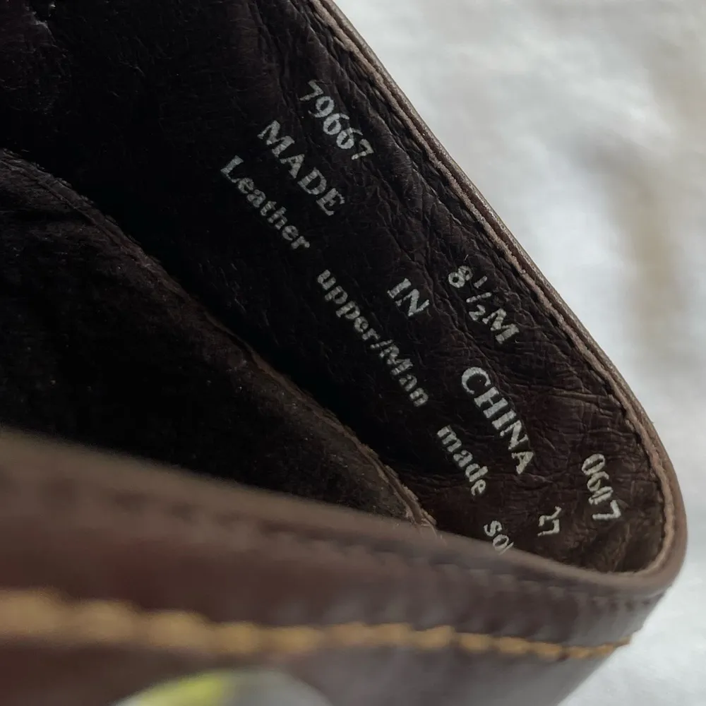 Clarks Aimee Women’s Brown Leather Slip-On Shoes Mules Clogs Mob Wives - Image 9