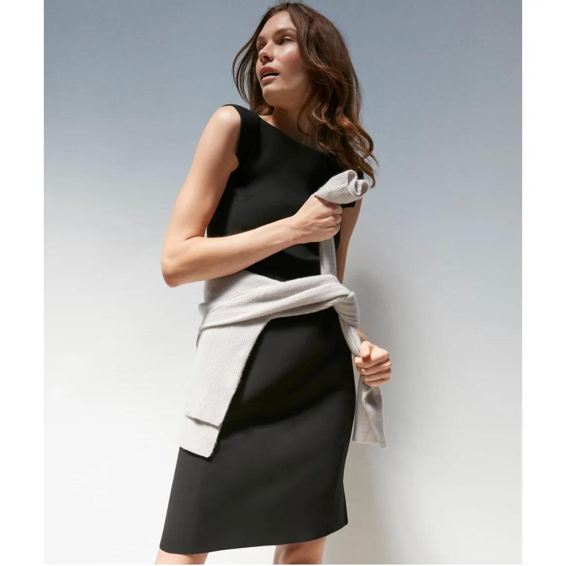 MM Lafleur The Sarah Dress Crepe Black Womens Size 8 - Image 14