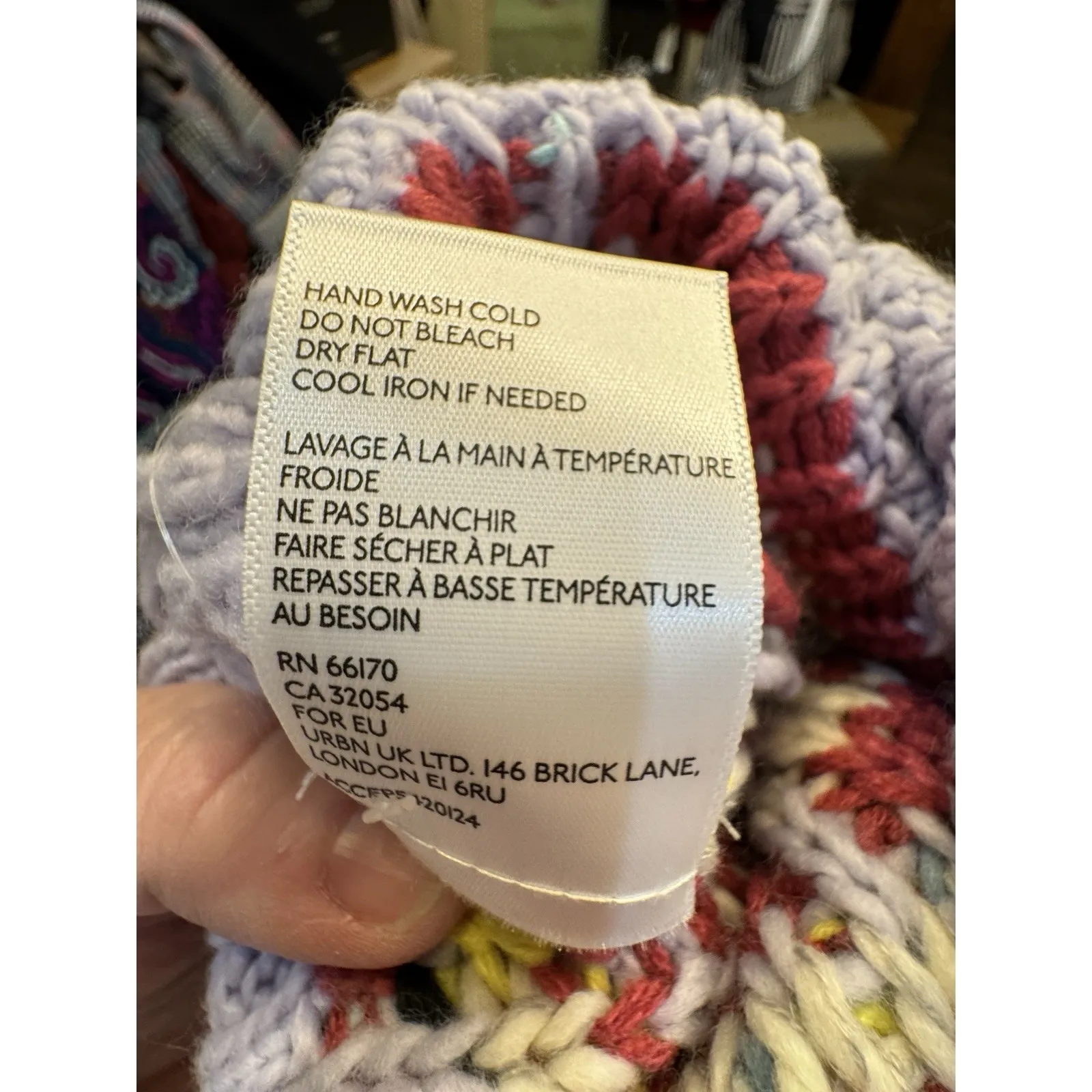 Free People Pixie Pompom Beanie One Size Colorful Ski - Image 4