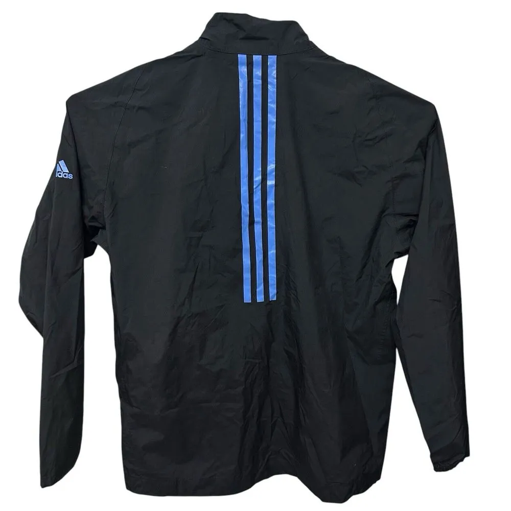 Adidas Jacket Women's Medium Wind Climaproof Packable‎ Windbreaker Black - Image 6