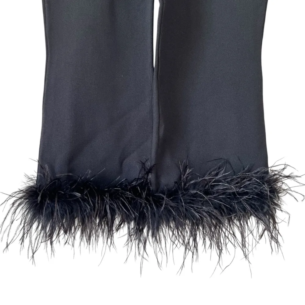 TUCKERNUCK Black Feather Compression Knit Ashford Pants Size XL - Image 4