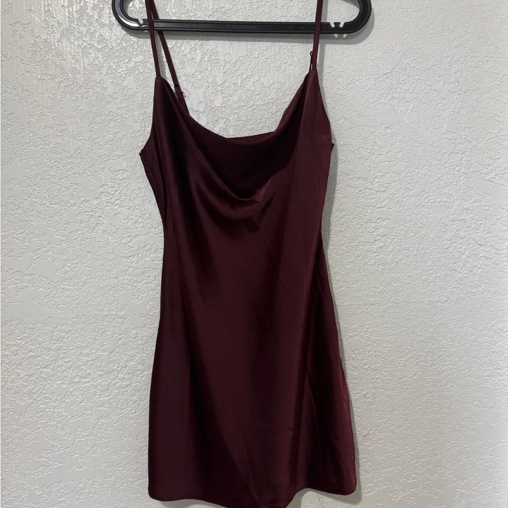 Nasty Gal Sought after Cowl Satin Dress - Image 2