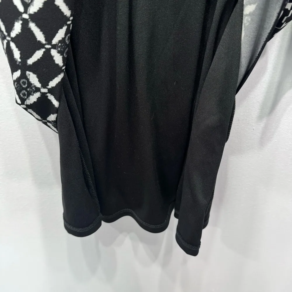 Jones New York Black and White Geometric Print Sheath Dress Size 6 - Image 9