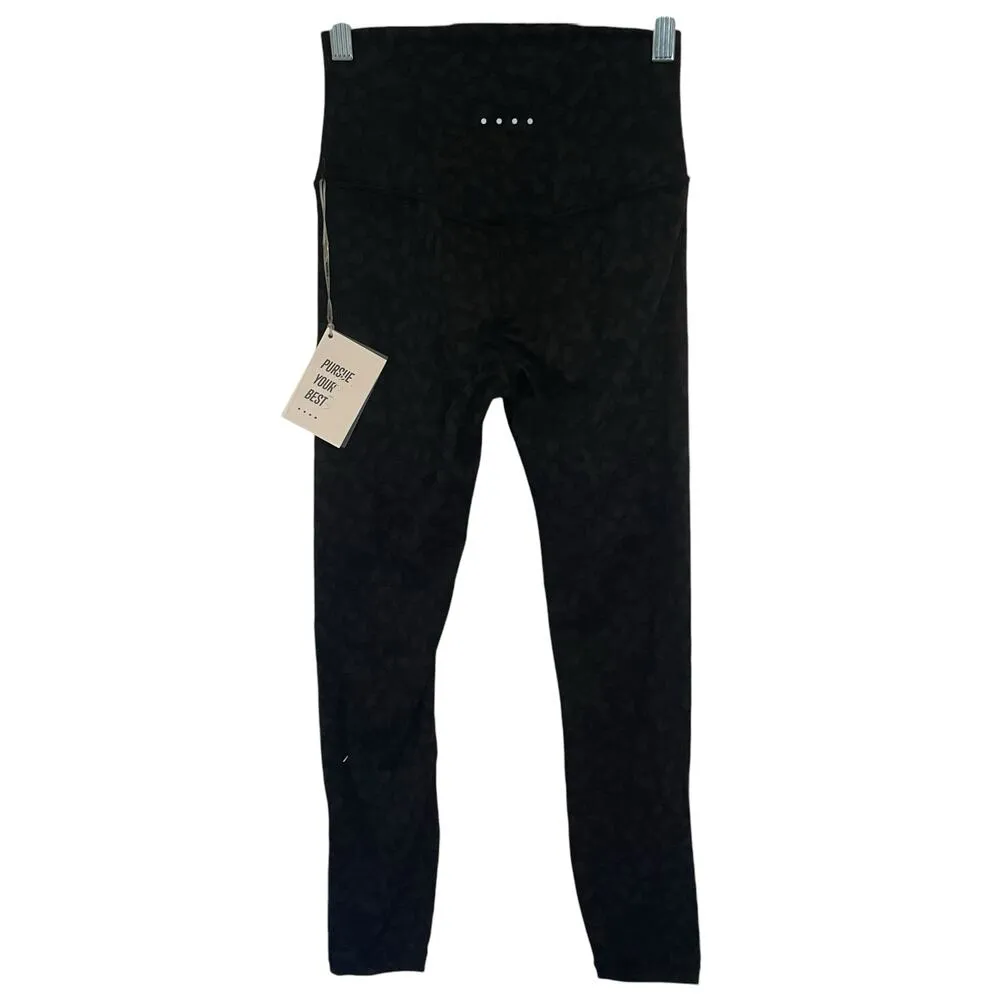 NWT ACTA 25" Evo Legging In Black Leopard Print Cropped Athletic Size Small - Image 5