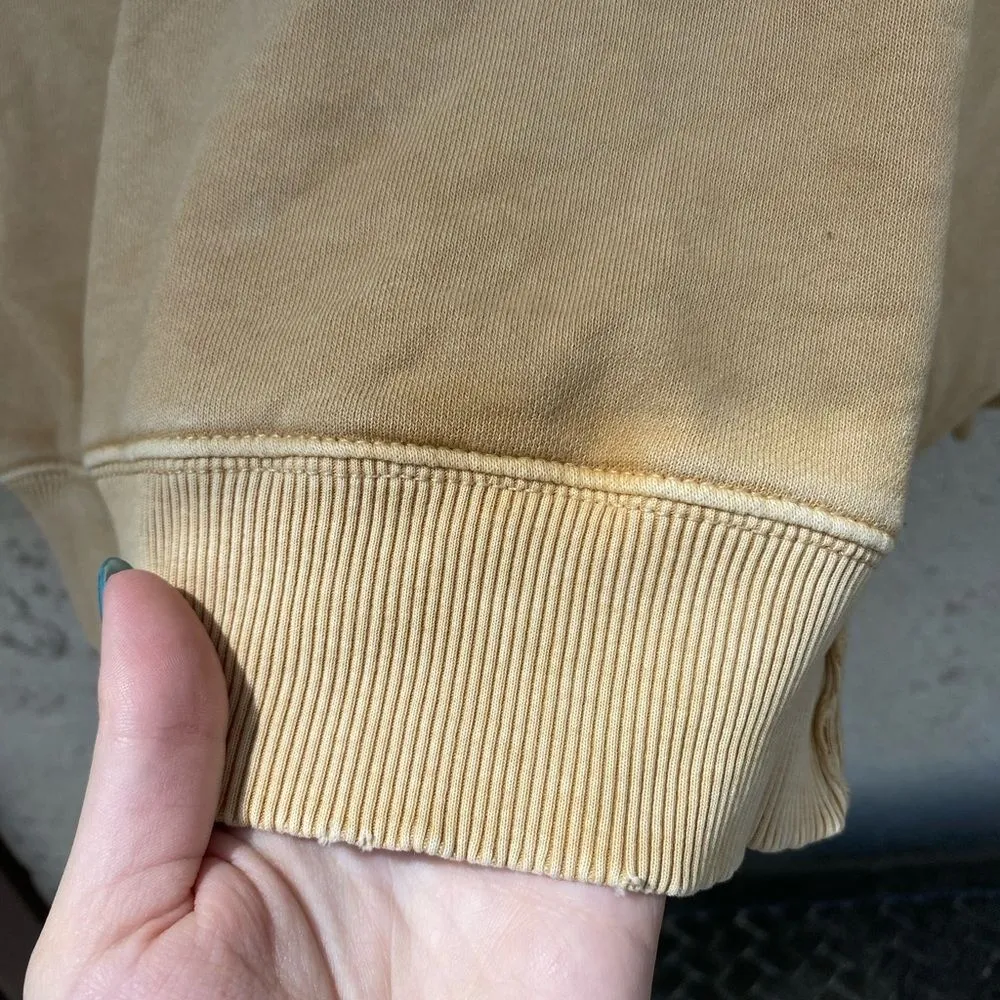 American Eagle Size Small Boho Light brown cream oversized long sleeve - Image 10